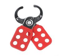 Hosrivae Loquet de sécurité pour étiquetage de verrouillage, 25 mm en nylon PA et acier avec finition galvanisée, capacité de 6 cadenas pour l'entretien d'équipement multi-personnes