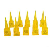 Hosrivae Lot de 10 gicleurs pluviométriques, capacité de 3,8 cm, construction en plastique PP, boîtier transparent avec grandes lectures numériques, pour pelouse et jardin