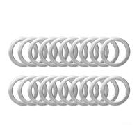Hosrivae Lot de 10 rondelles d'espacement de pédale en aluminium pour protection du filetage de manivelle, réduisent les bruits anormaux et répartissent uniformément le stress, 2 cm de diamètre (10