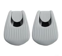 Hosrivae Lot de 10 supports de pêche, cannes à leurres réglables en EVA, verrouillage en 1 clic, sangles de sac à dos et sacs à appâts (frêne blanc)