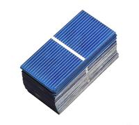 Hosrivae Lot de 100 cellules solaires polycristallines 0,5 V 400 mA 52 x 26 mm pour mini panneau solaire à monter soi-même, haute efficacité, cellules solaires de rechange pour projets de loisirs