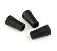 Hosrivae Lot de 12 embouts renforcés en caoutchouc pour bâtons de randonnée - Diamètre intérieur 10 mm, longueur 42 mm, poignée antidérapante et pointe pour Protec