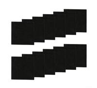 Hosrivae Lot de 12 tampons filtrants à charbon actif pour poubelle à compost pour contrôle et prévention des mouches des fruits, carré 11,9 x 11,9 cm, 0,5 cm d'épaisseur, compatible avec les taches