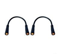 Hosrivae Lot de 2 câbles d'extension étanches M8 3 broches femelle vers femelle 175 mm - Câble de connecteur de système 12 V compatible avec le câblage de rechange de phare avant de vélo électrique