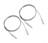 Hosrivae Lot de 2 électrodes d'allumage pour poêle avec fil de 900 mm, étincelles en céramique de rechange pour la plupart des cuisinières, longueur 35-45 mm, haute tension 15 000 V (35 mm)