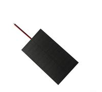 Hosrivae Lot de 2 panneaux solaires monocristallins 1 W 5 V pour projets de bricolage avec fils pré-attachés, 107 x 61 mm, charge de batterie 3,7 V-5 V, Lighti extérieur