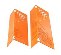 Hosrivae Lot de 2 règles de dessin d'angle rond en tube carré, 20-65 mm et 20-80 mm, angle réglable en plastique et outil de marquage avec guide à 45 degrés pour les angles droits, lot de 2 (20-65 mm
