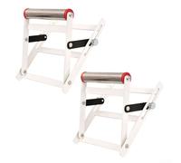 Hosrivae Lot de 2 supports réglables pour machines à découper - Réglable en hauteur de 55 à 135 mm - Établi pliable - Cadre de support de table élévatrice pour le travail du bois