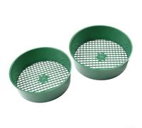 Hosrivae Lot de 2 tamis de sol de jardin en plastique léger avec maille de 6 mm, idéal pour le jardinage de balcon et le criblage du sable ou