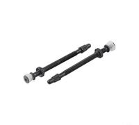 Hosrivae Lot de 2 tiges de valve sans chambre à air en alliage d'aluminium de 80 mm pour valves de vélo de montagne et de route pour jantes de vélo (noir)