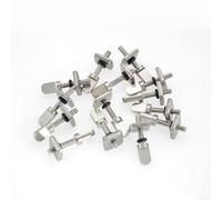 Hosrivae Lot de 2 vis d'aileron de planche de surf avec boulon, écrou et rondelle en acier inoxydable - Compatible avec planche à voile et planches, Resis