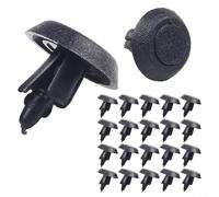 Hosrivae Lot de 20 rivets noirs pour voiture, Highlander, Corolle et trou de 7 mm, diamètre de la tête de 18,5 mm, longueur de tige 8 mm/10 mm, lot de 20 (100)