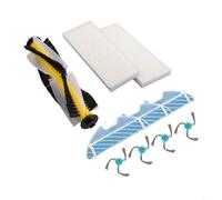 Hosrivae Lot de 3 brosses principales, brosses latérales, chiffons et filtre de rechange pour aspirateur SENCOR SRV 4200BK 4250SL 2230TI 6250BK 9250BK 9200BK