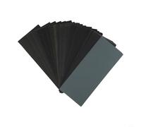 Hosrivae Lot de 36 feuilles de papier abrasif en carbure de silicium (228,6 x 91,44 mm), assortiment de 36 pièces avec grains 120-2500, polissage automobile, ponçage de meubles en bois et travail des