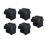 Hosrivae Lot de 5 balais d'essuie-glace Anycubic pour Kobra S1 - Tête de brosse flexible en silicone - Outil de nettoyage à chaud à 360° - Support de montage PETG - Outil d'installation