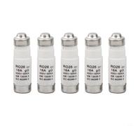Hosrivae Lot de 5 fusibles en spirale RO26 D01 16 A pour inserts de fusibles GG, kit de fusibles à tube en céramique 400 V 50 kA avec contacts conducteurs en alliage de cuivre, électriques