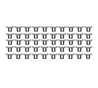 Hosrivae Lot de 50 pinces solaires de drainage de boue 33 mm Systèmes de guidage d'eau pour photovoltaïque pour clips - Pinces de montage en plastique résistant aux UV pour panneaux de toit