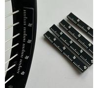 Hosrivae Lot de 6 bandes de poids pour raquette de tennis, 4 g par pièce, bande d'optimisation d'équilibre en silicone pour raquettes de tennis, contrepoids réglable pour 3/9/12 O'C