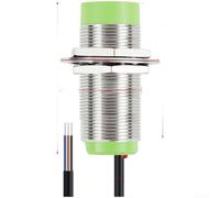 Hosrivae M30 capacitif pour capteur de proximité CR30 Series 15 mm Plage de détection NPN/PNP Sortie 10-30 V DC 90-250 V AC Coque en métal pour systèmes de contrôle industriels (15DN NPN ouvert)