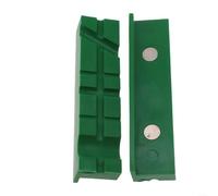 Hosrivae Mâchoires souples pour étau en métal de 10,2 cm, 12,7 cm, 15,2 cm, coussinets en caoutchouc avec aimants puissants, compatibles avec les pinces de fraises et outils de perceuse (12,7 cm, vert