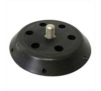 Hosrivae Meuleuses et polisseuses d'angle à crochet et support de 7,6 cm - PU + cuir abrasif accessoire avec 6 trous, diamètre de 73 mm, blanc ou noir