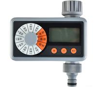 Hosrivae Minuteur d'arrosage automatique avec capteur, contrôleur d'irrigation de jardin à 9 programmes, système d'arrosage étanche pour plantes extérieures, bouton de contrôle
