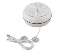 Hosrivae Nettoyeur portable pour mini machine à laver, alimenté par USB, turbine de 10 cm pour dortoirs, voyages et camping-cars, faible bruit, base ventouse (A)