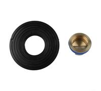 Hosrivae Noyau de vidange de sol de diamètre variable pour salle de bain, caoutchouc découpable et égout avec haute étanchéité, outil d'installation pour éviter les blocages, option grise ou noire