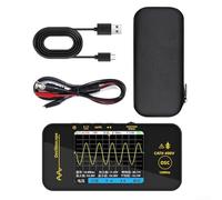 Hosrivae Oscilloscope numérique portable OT3 - Bande passante 10 MHz - Taux d'échantillonnage 48 MSa/s - Écran LCD TFT de 8,1 cm - Portée portable avec batterie de 1200 mAh pour test sur le terrain (A