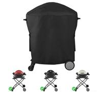 Hosrivae Oxford 210D - Pour Weber - Résistant à la déchirure - Pour barbecue série Q1000 Q2000 - Housse de barbecue étanche avec sac de rangement (54 x 76 x 69 cm, noir)