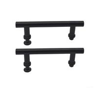 Hosrivae Paire de poignées de porte de douche en ABS pour armoires en verre, centres de trous de 145 mm, ensemble de fixation de rechange avec boulon de 5,5 mm de diamètre, pour salle de bain