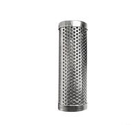 Hosrivae Panier de rôtissoire carré/rond/hexagonal en acier inoxydable pour four - 30,5 cm avec tube en maille pour barbecue - Compatible avec rôtissoire standard pour rôtir en acier facile à ouvrir