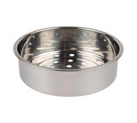 Hosrivae Panier vapeur en acier 304 pour cuiseur à riz, légumes, petits pains, fruits, compatible avec les cuiseurs à riz, woks, plateaux à vapeur, argent (22,5 cm) (21,1 cm)