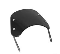 Hosrivae Pare-brise de moto pour et la plupart des motos et scooters - Déflecteur d'air en ABS avec ajustement, design réducteur de bruit (noir)