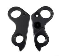 Hosrivae Patte de dérailleur arrière en alliage d'aluminium pour vélo Rose - Support de dérailleur direct - Usiné CNC - 53 x 27,5 x 8 mm - Noir - Compatible avec les cadres de vélo de route et VTT