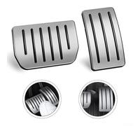 Hosrivae Pédales à clipser en alliage d'aluminium pour modèle Y/3, 2 pièces pour accélérateur et frein, argent, 6,2 x 11,3 cm/11,2 x 7,7 cm, pour une installation facile