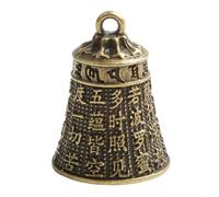 Hosrivae Pendentif goutte en laiton 3 x 6 cm, porte-bonheur Fengshui artisanal, décoration d'intérieur, porte-clés de voiture ou breloque de sac, carillon éolien créatif (D)