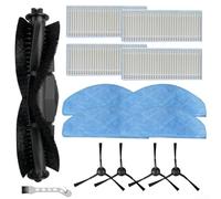 Hosrivae Pièces de rechange pour robot aspirateur Mars01 avec balai, kit comprenant une brosse principale, des brosses latérales, un HEPA et des accessoires de serpillère (A)