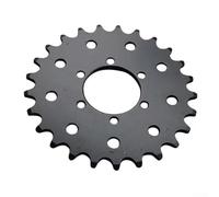 Hosrivae Pignon à pignon fixe en acier 25T pour vélo électrique et VTT - Compatible avec chaîne #410, pignon noir pour une vitesse