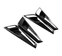 Hosrivae __placeholder_1__ Housse de rechange directe pour intérieur de cuvette automobile Garniture noire pour Kia Ev6 en fibre de carbone 2 pièces Poignée intérieure de porte