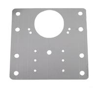 Hosrivae Plaque de réparation de charnière en acier inoxydable pour armoire, porte et tiroir - 90 x 90 mm - Kit de montage de meubles antirouille avec vis (lot de 4) (1 pièce)