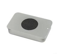 Hosrivae Poêle à éthanol portable coupe-vent : brûleur en acier compact pour camping, randonnée et cuisine en plein air - Four léger avec coton ignifuge (argenté)