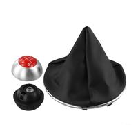 Hosrivae Pommeau de levier de vitesse 5R/6R et kit de défense avec housse en cuir plastique ABS Remplacement direct pour Plus 500c (2012-2018) OEM 55344048(A)