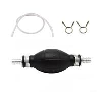 Hosrivae Pompe d'amorçage manuelle de carburant de 10 mm, poire en caoutchouc pour transfert d'huile diesel, essence, valve unidirectionnelle pour bateau, voiture, tracteur, moto, aquarium (1 ensemble