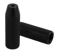 Hosrivae Repose-pieds antidérapants en alliage d'aluminium pour vélo de montagne et route pour vélo - 100 x 28 mm - Repose-pieds moletés antidérapants - Compatible avec les essieux de 9 mm - Rouge