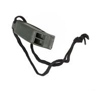 Hosrivae Sifflet de sécurité pour plongée sous-marine - Sifflet de signal SOS à double fréquence pour la plongée avec tuba, l'apnée et les sports nautiques, avec cordon et boucle pivotante (vert)