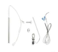 Hosrivae Sonde de température et chauffage Kit d'allumage pour grills à granulés, 200 W 120 V chaud avec capteur de viande de 17,8 cm, pièces de rechange pour barbecue