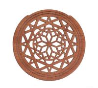 Hosrivae Soundhole Guitare acoustique en bois de 101,6 cm, trou sonore en épicéa avec motif, insert tampon de réduction du bruit 89-105 mm (C)