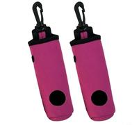 Hosrivae Support de balle en silicone pour 2 balles - Housse de protection avec mousqueton et fermeture à boucle, résistant aux chutes, non , pour un nettoyage facile, 6 couleurs (violet)