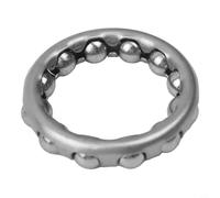 Hosrivae Support de roulement à billes rotatif en acier inoxydable pour cadre de roue d'essieu - 33,5 mm ID x 45 mm DE D x 8,9 mm H - Argent, 50 g